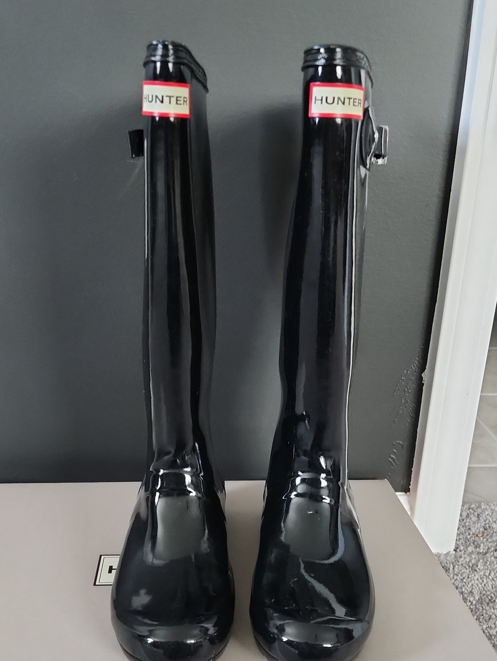 Hunter Black Women's Tall Rain Boots